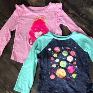 Girls 3T Cat and Jack shirts